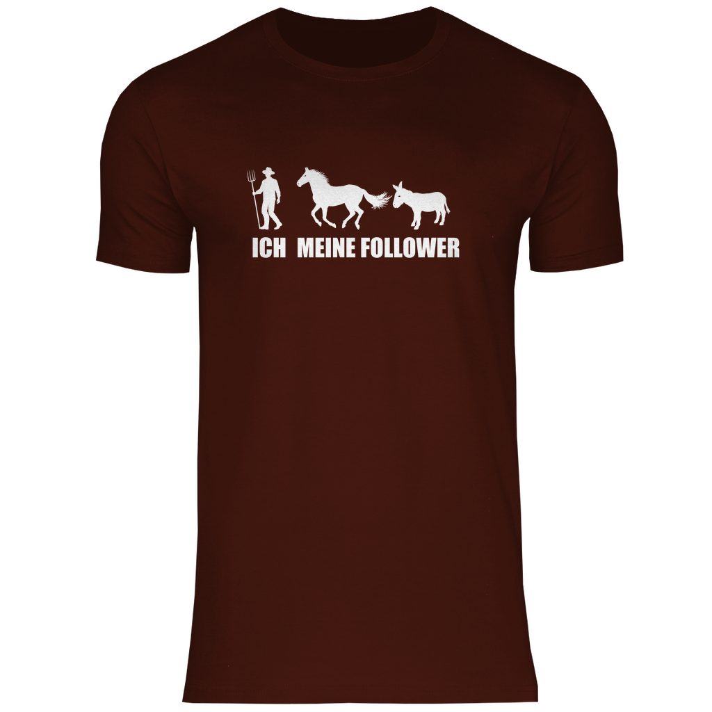 Ich und meine Follower (Pferd & Esel) - Herren Shirt