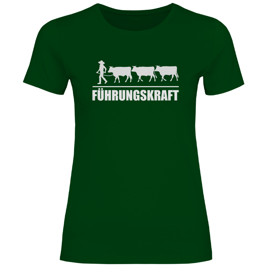 Damen T-Shirt "Führungskraft" - Bauer sucht Shirt - Geschenke - Landwirtschaft - Bauer - Dorfkind - XS