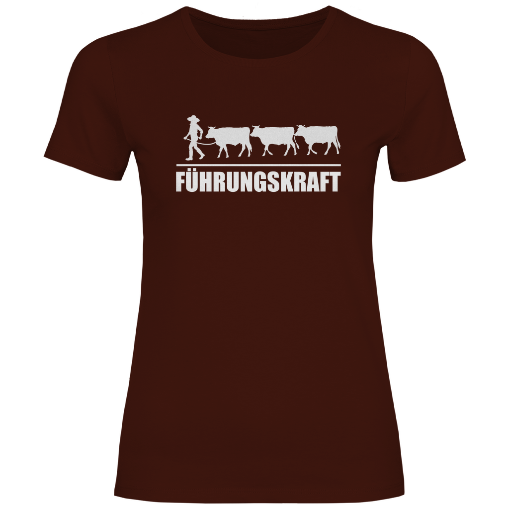 Damen T-Shirt "Führungskraft" - Bauer sucht Shirt - Geschenke - Landwirtschaft - Bauer - Dorfkind - XS