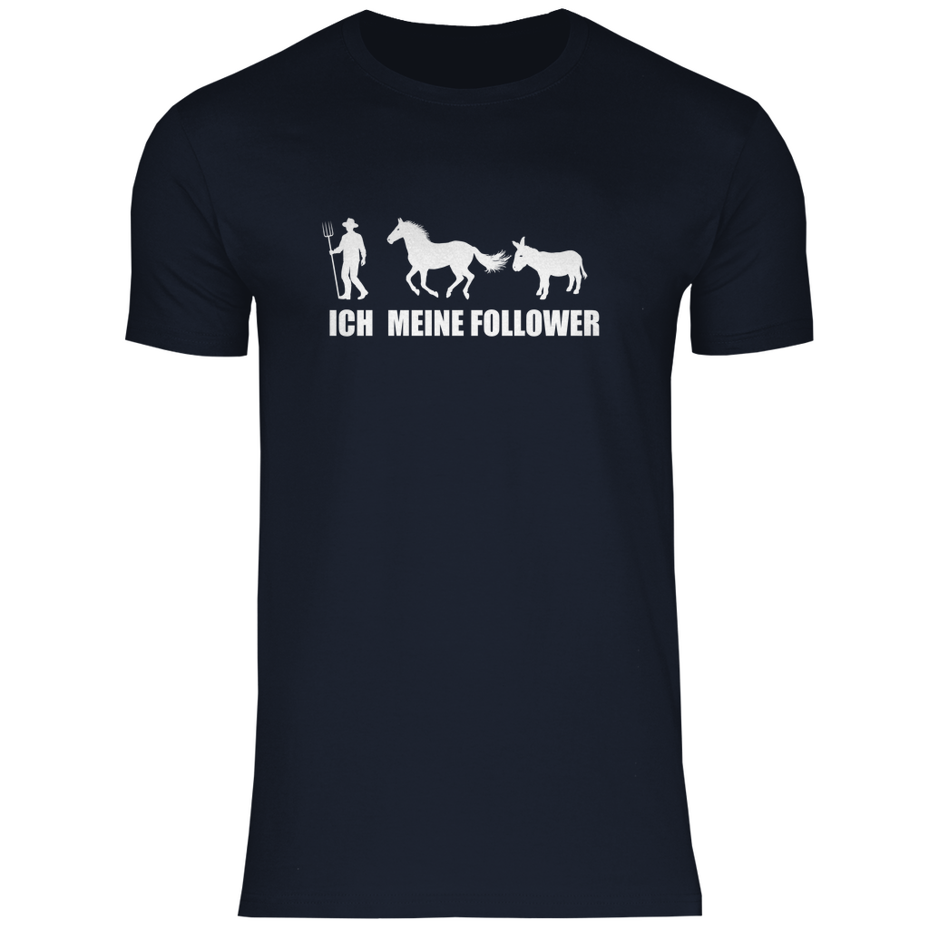 Ich und meine Follower (Pferd & Esel) - Herren Shirt