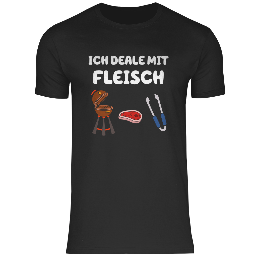 Ich deale mit Fleisch - Shirt - Bauer sucht Shirt - Geschenke - Landwirtschaft - Bauer - Dorfkind - XS
