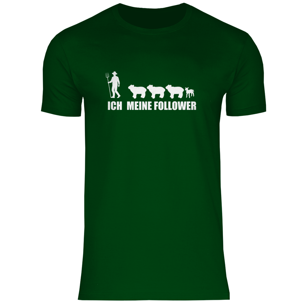 Ich und meine Follower (Schafe) - Herren Shirt - Bauer sucht Shirt - Geschenke - Landwirtschaft - Bauer - Dorfkind - XS
