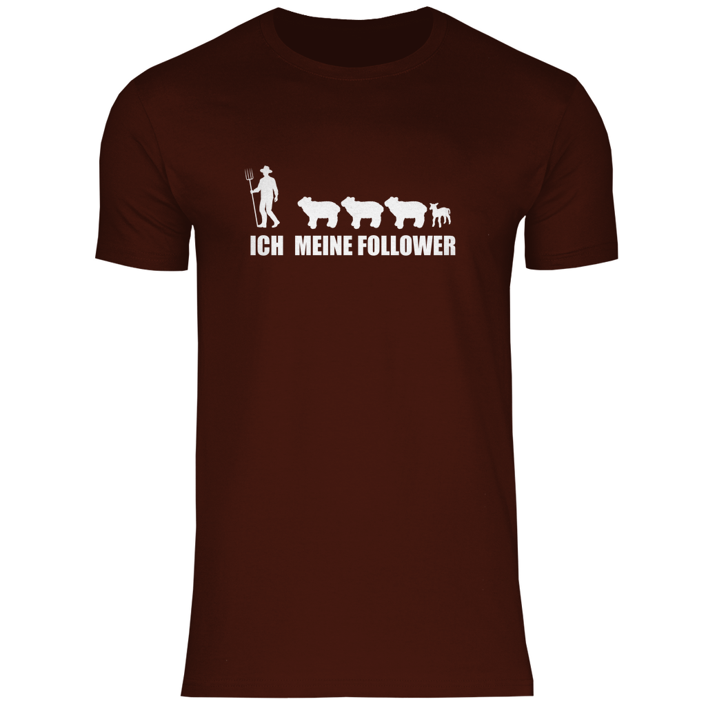 Ich und meine Follower (Schafe) - Herren Shirt - Bauer sucht Shirt - Geschenke - Landwirtschaft - Bauer - Dorfkind - XS