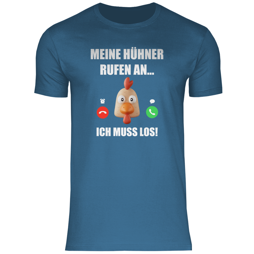 Meine Hühner rufen an - Shirt - Bauer sucht Shirt - Geschenke - Landwirtschaft - Bauer - Dorfkind - XS