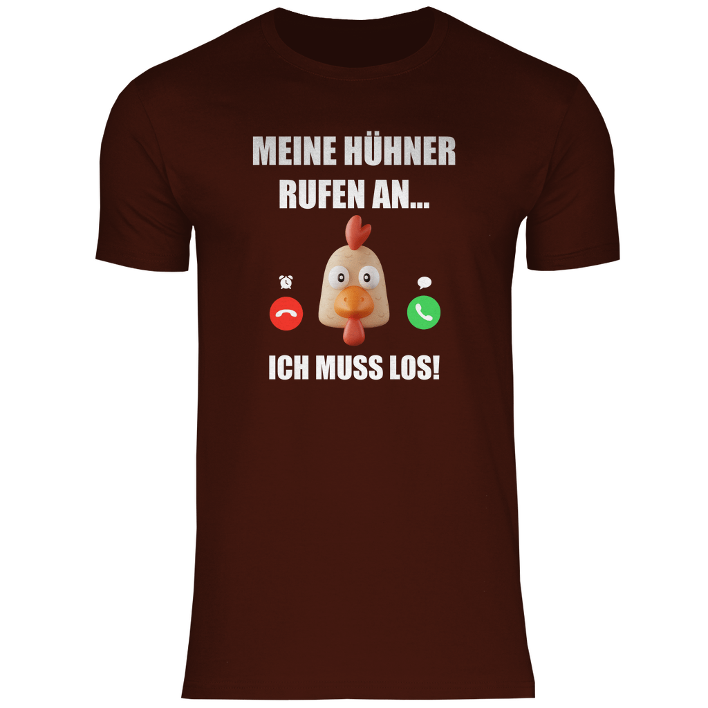 Meine Hühner rufen an - Shirt - Bauer sucht Shirt - Geschenke - Landwirtschaft - Bauer - Dorfkind - XS