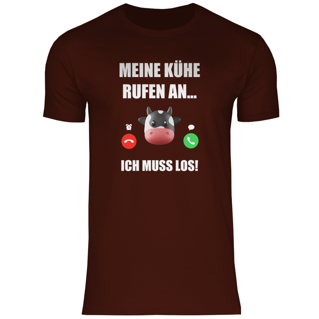 Meine Kühe rufen an - Shirt - Bauer sucht Shirt - Geschenke - Landwirtschaft - Bauer - Dorfkind - XS