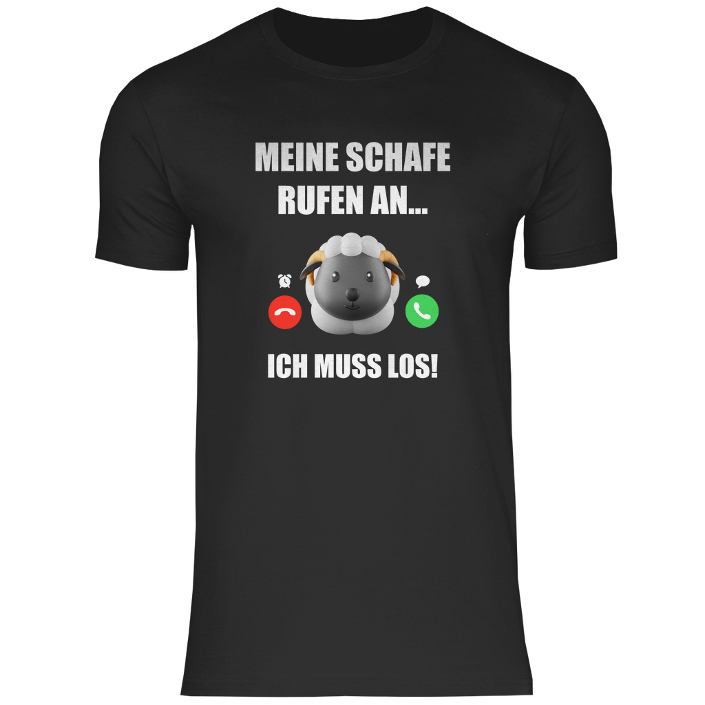 Meine Schafe rufen an - Shirt - Bauer sucht Shirt - Geschenke - Landwirtschaft - Bauer - Dorfkind - XS
