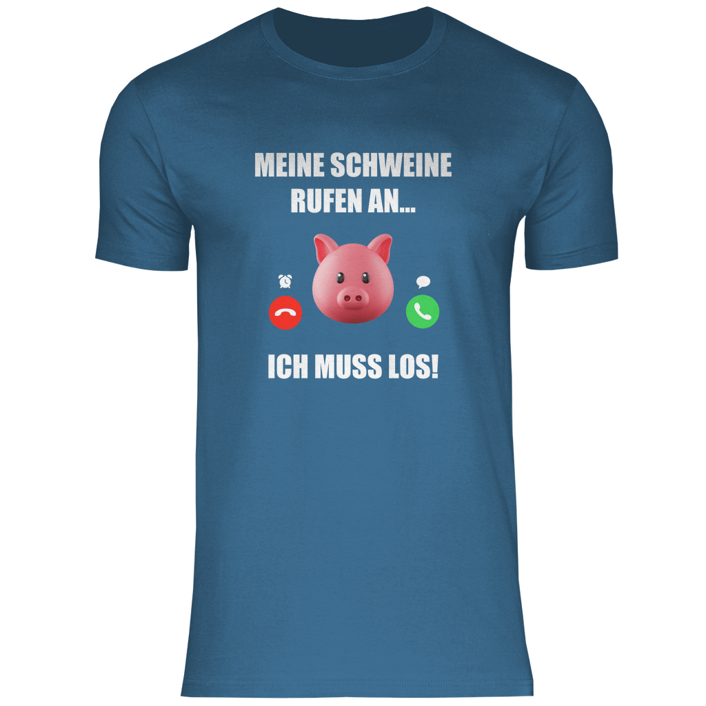 Meine Schweine rufen an - Shirt - Bauer sucht Shirt - Geschenke - Landwirtschaft - Bauer - Dorfkind - XS