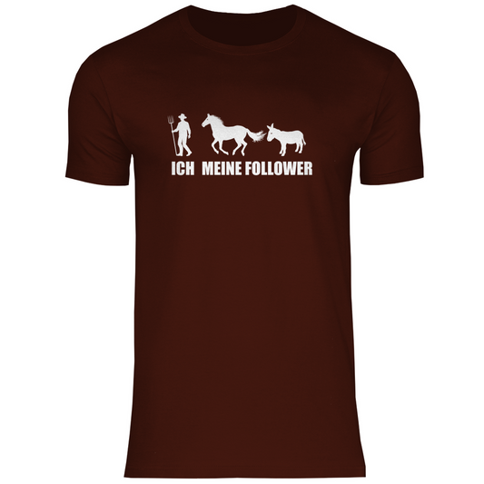 Ich und meine Follower (Pferd & Esel) -  Herren Shirt