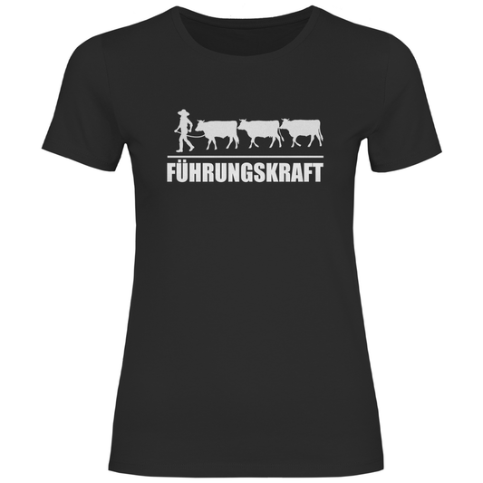 Damen T-Shirt "Führungskraft" - Bauer sucht Shirt - Geschenke - Landwirtschaft - Bauer - Dorfkind - XS
