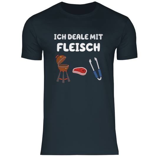 Ich deale mit Fleisch - Shirt - Bauer sucht Shirt - Geschenke - Landwirtschaft - Bauer - Dorfkind - XS