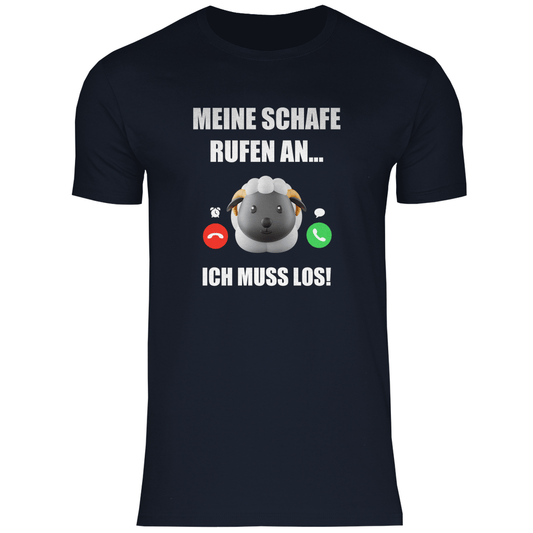Meine Schafe rufen an - Shirt - Bauer sucht Shirt - Geschenke - Landwirtschaft - Bauer - Dorfkind - XS