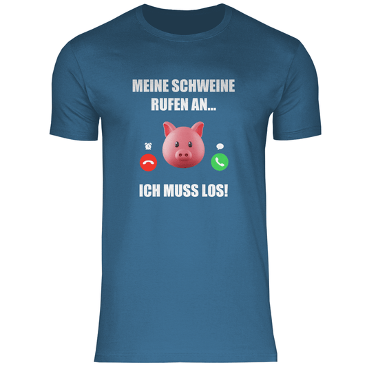 Meine Schweine rufen an - Shirt - Bauer sucht Shirt - Geschenke - Landwirtschaft - Bauer - Dorfkind - XS
